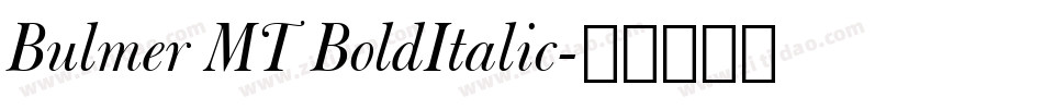 Bulmer MT BoldItalic字体转换